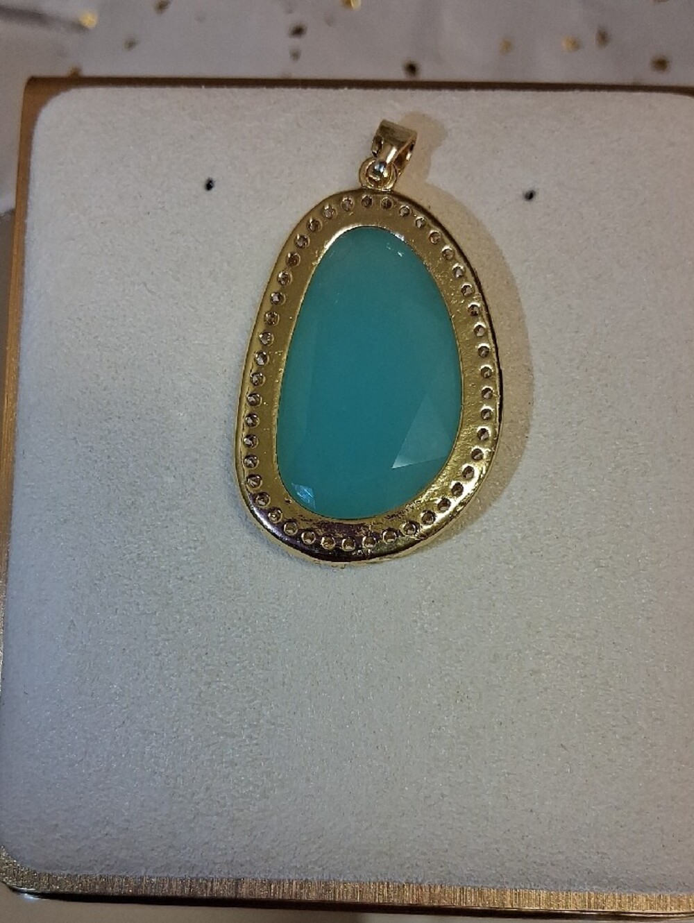 Freida Rothman-Vault Large Amazonite Pendant ๐ - Picture 3 of 6